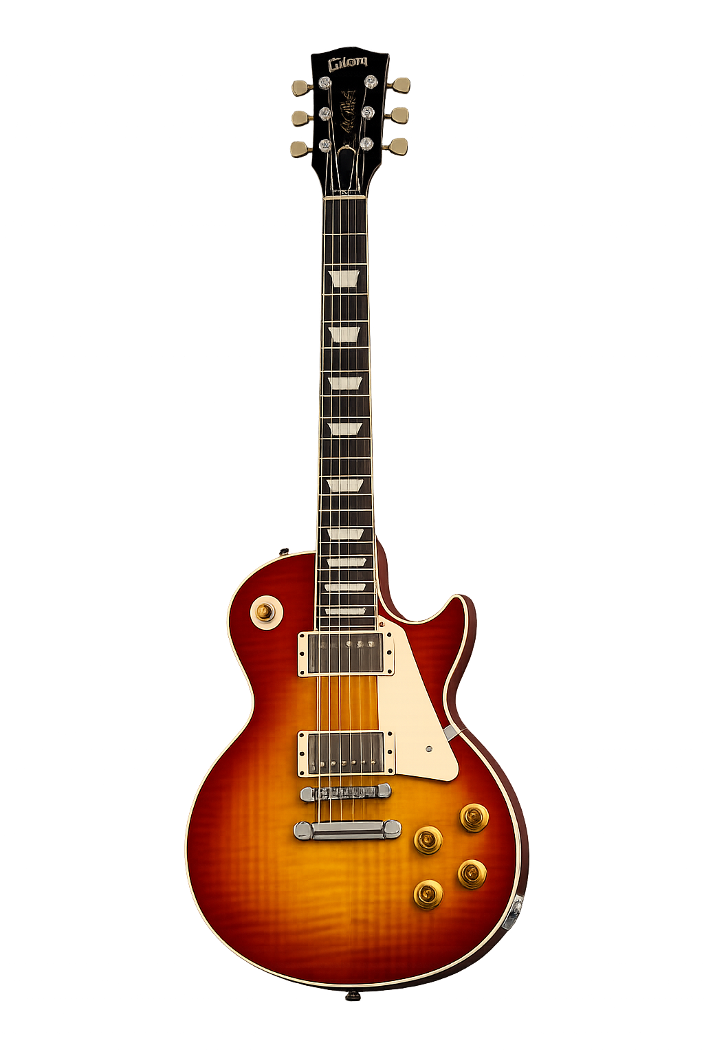 Les Paul-style electric guitar body shape